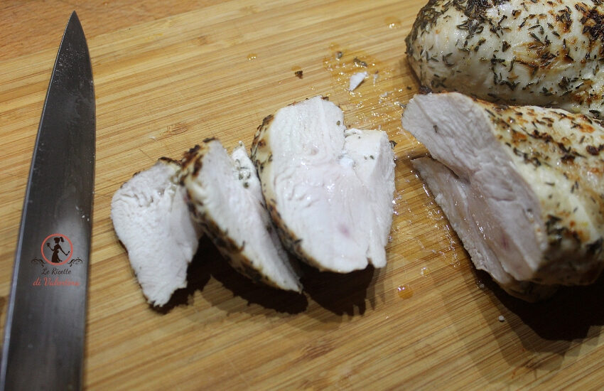 Petto di pollo al limone e erbe di provenza in friggitrice ad aria
