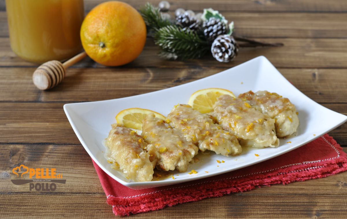 Petto di pollo all’arancia e miele