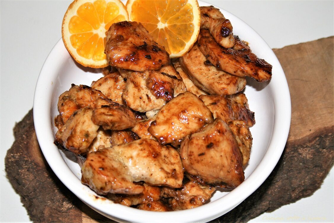 Petto di pollo caramellato , e la scelta di essere felice