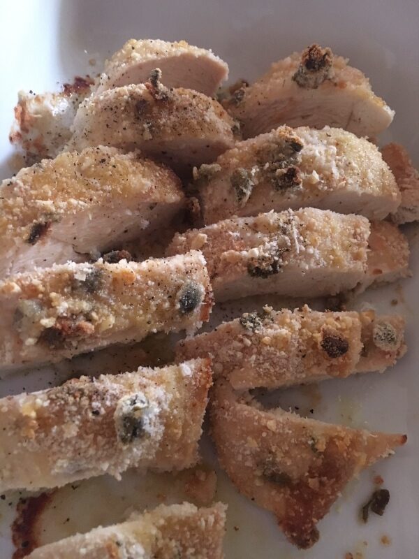 Petto di pollo impanato al forno
