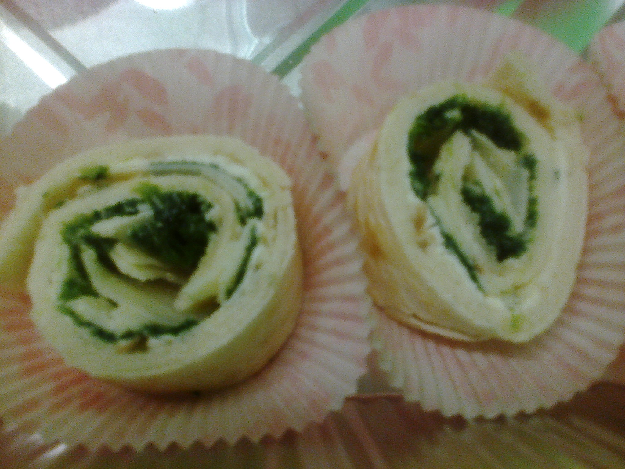 Piadagirelle agli spinaci