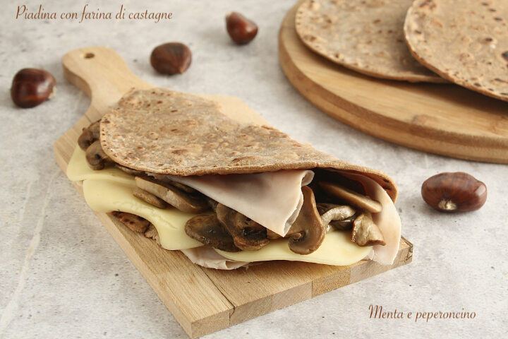 Piadina con farina di castagne