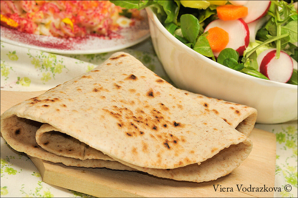 Piadina integrale con lievito naturale