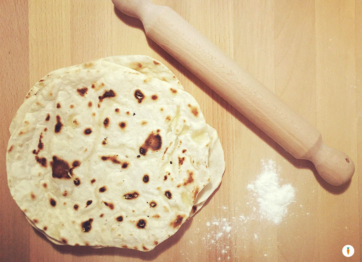Piadina olio, farina e acqua