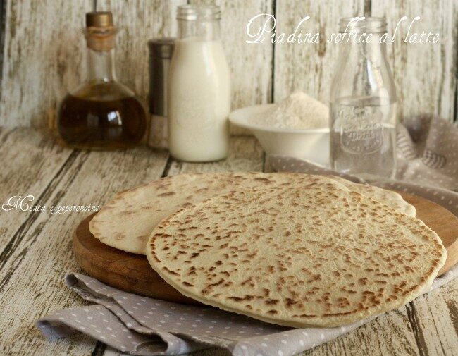 Piadina soffice al latte