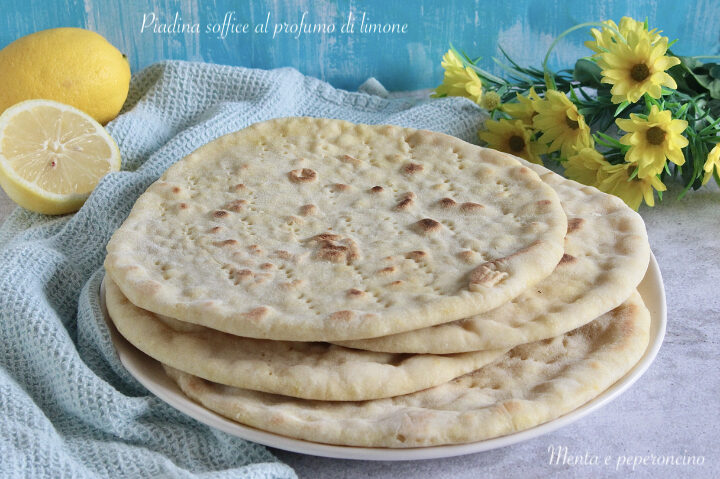 Piadina soffice al profumo di limone