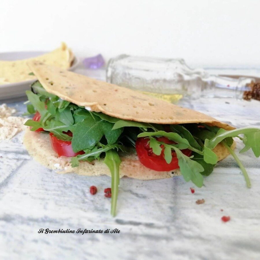 Piadine con farina di ceci