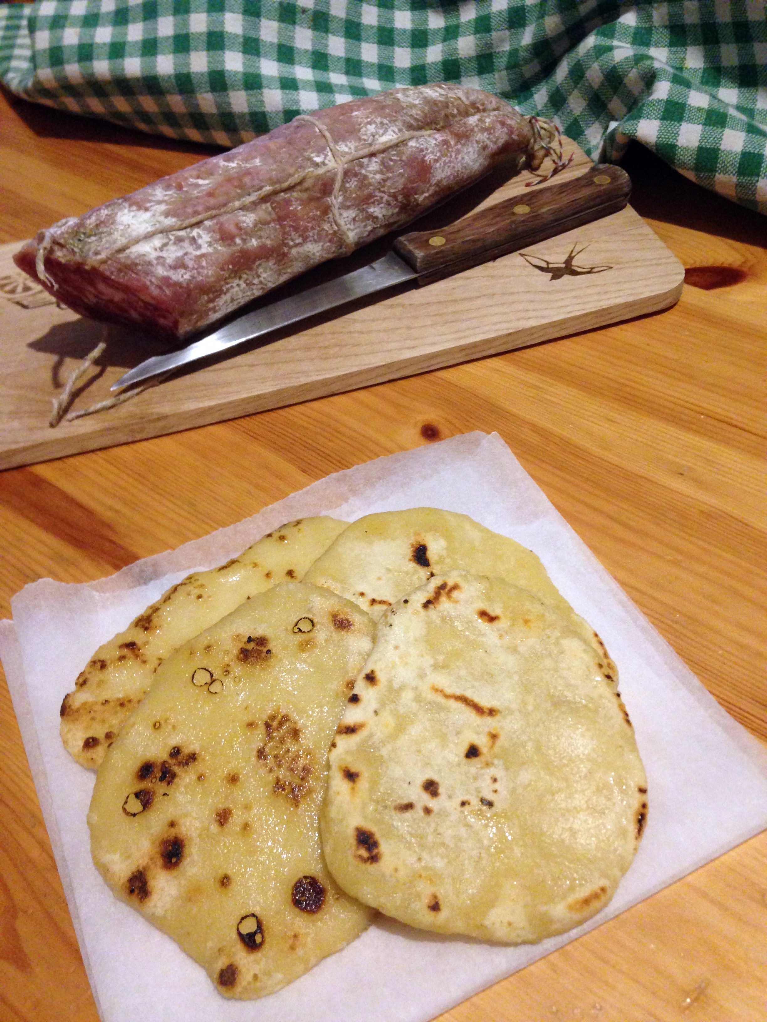 Piadine mignon senza strutto