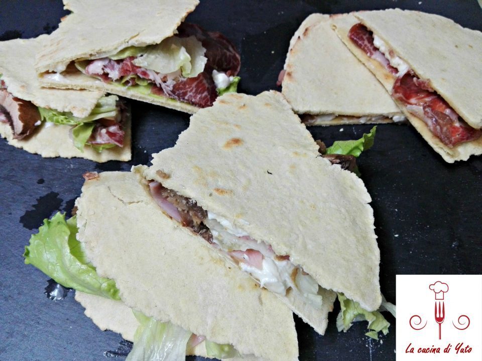 Piadine ripiene fatte in casa