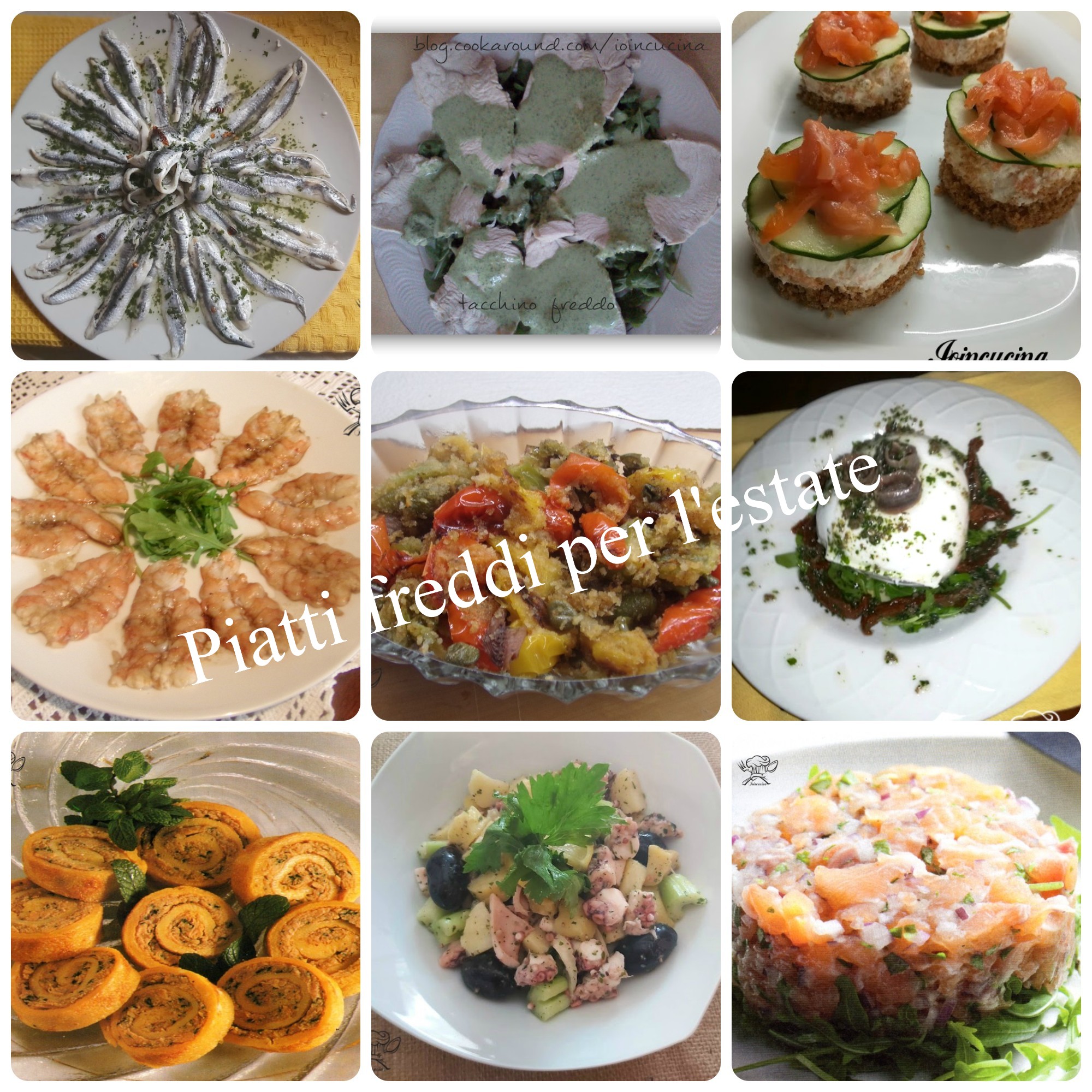 Piatti freddi perfetti per l’estate