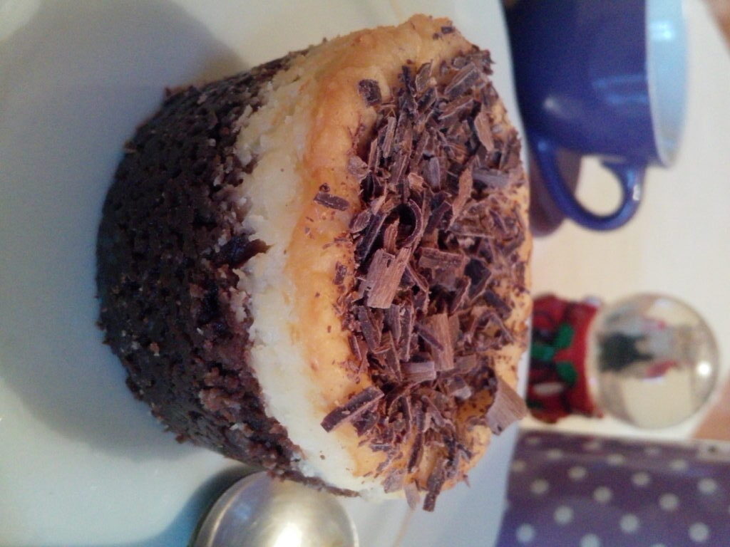 Piccoli cheesecake cocco e cioccolato