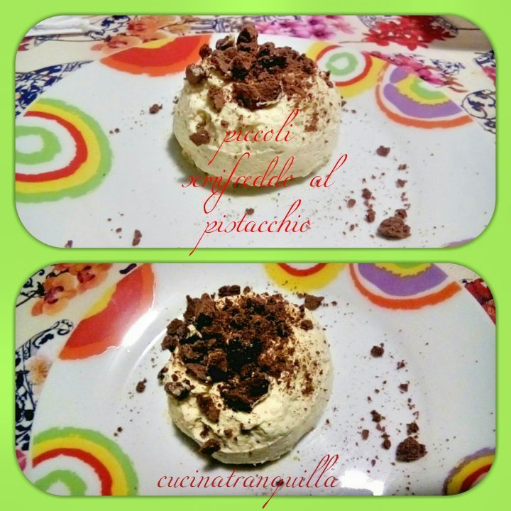 Piccoli semifreddo al pistacchio