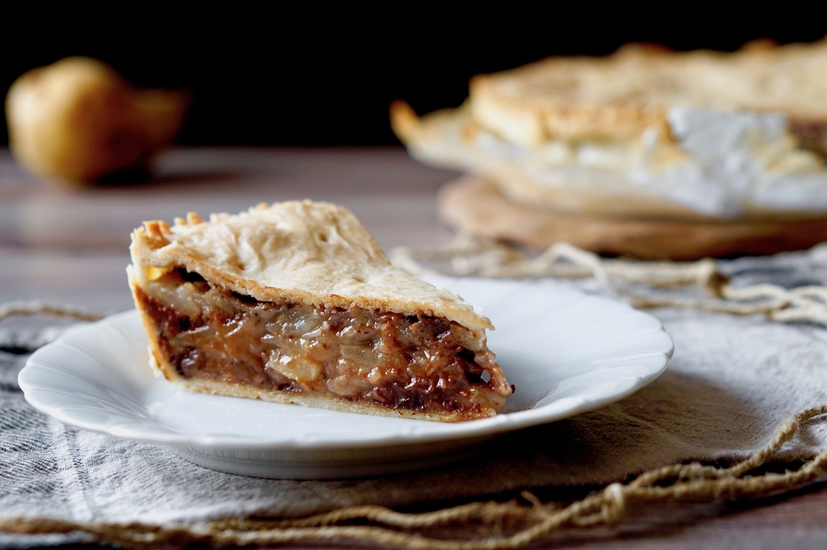 Pie alle pere e cioccolato