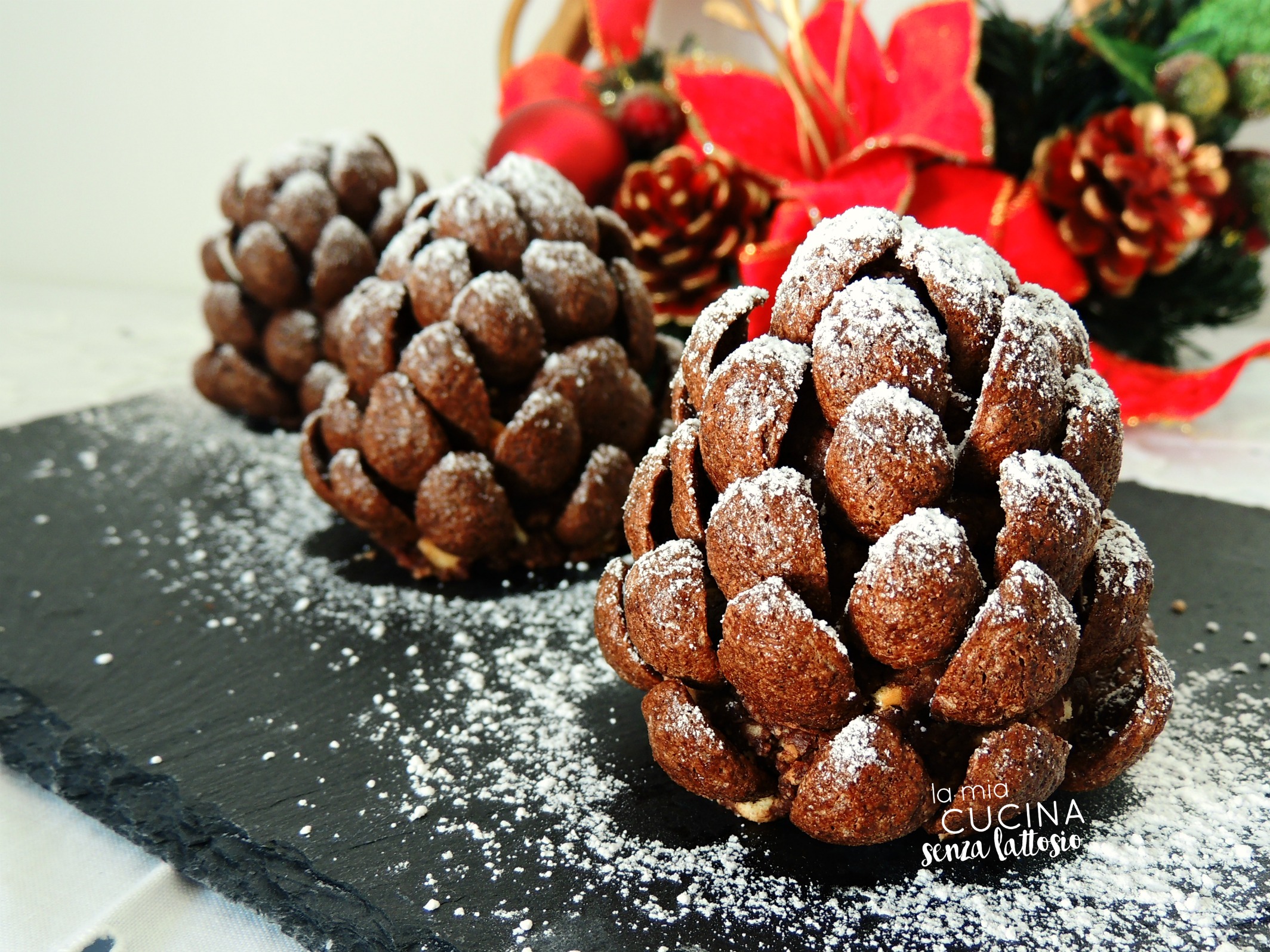Pigne di cioccolato senza lattosio