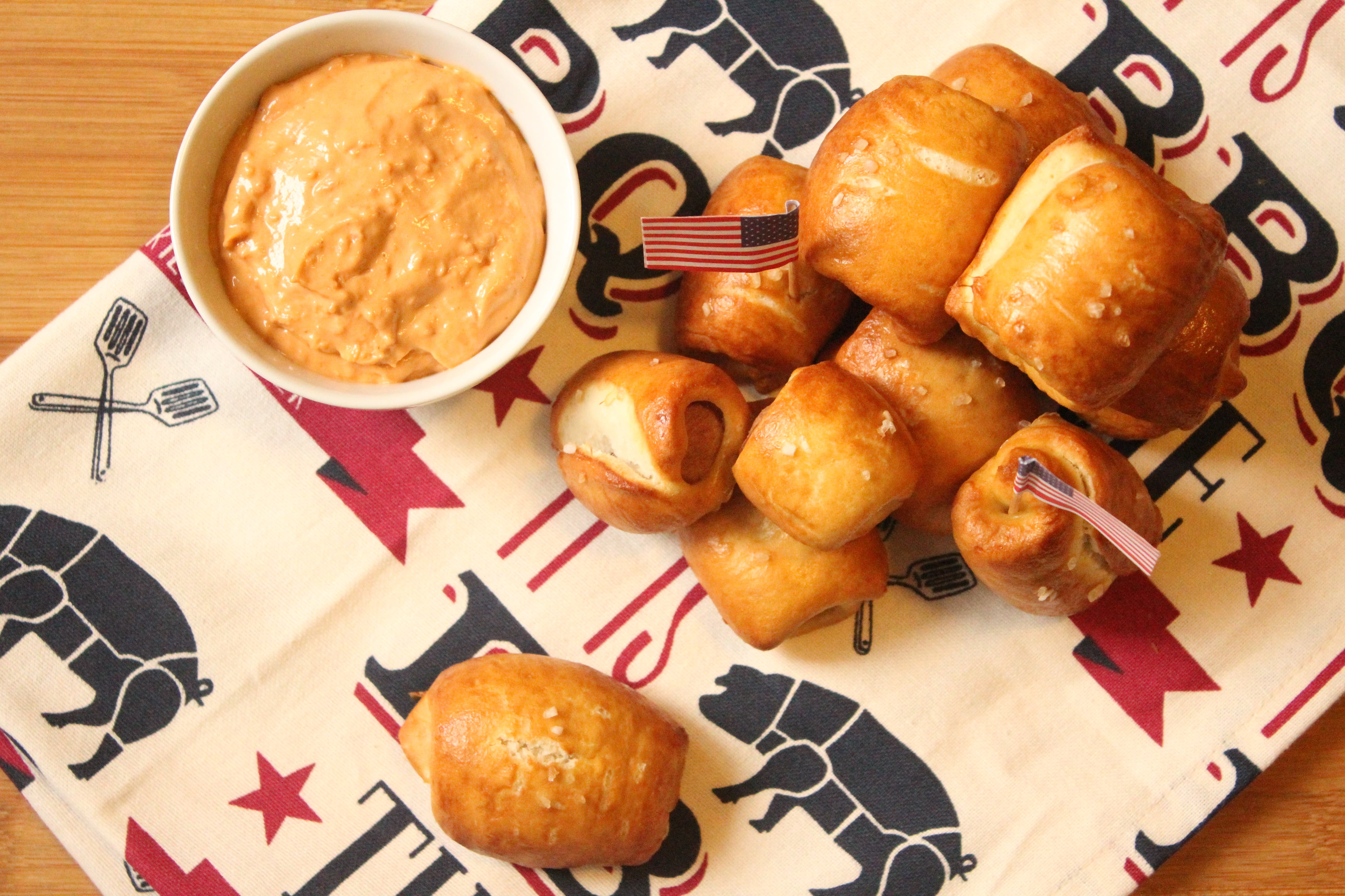 Pigs in blankets o wrustel avvolti