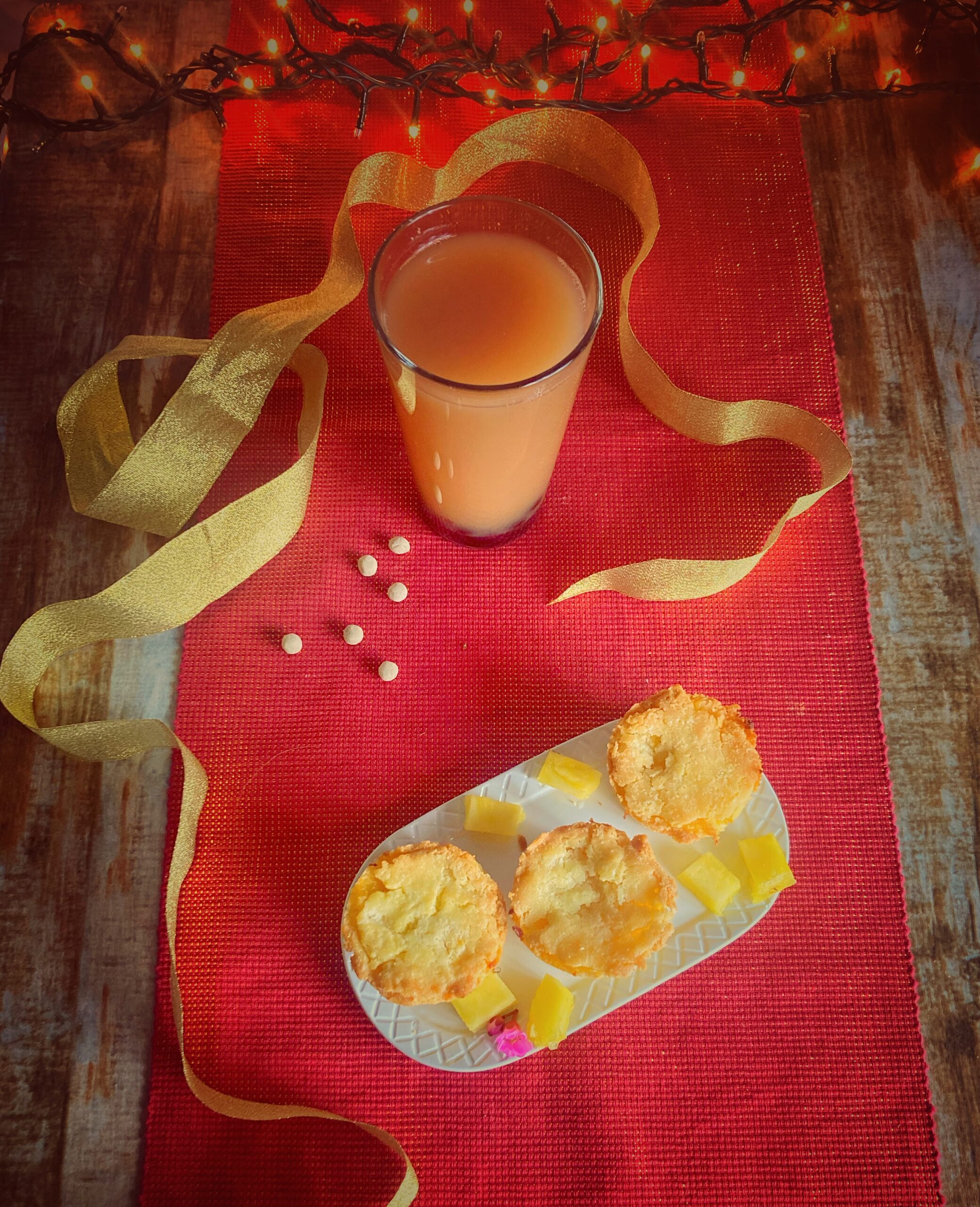 Pineapple cake e bubble tea (taiwan)