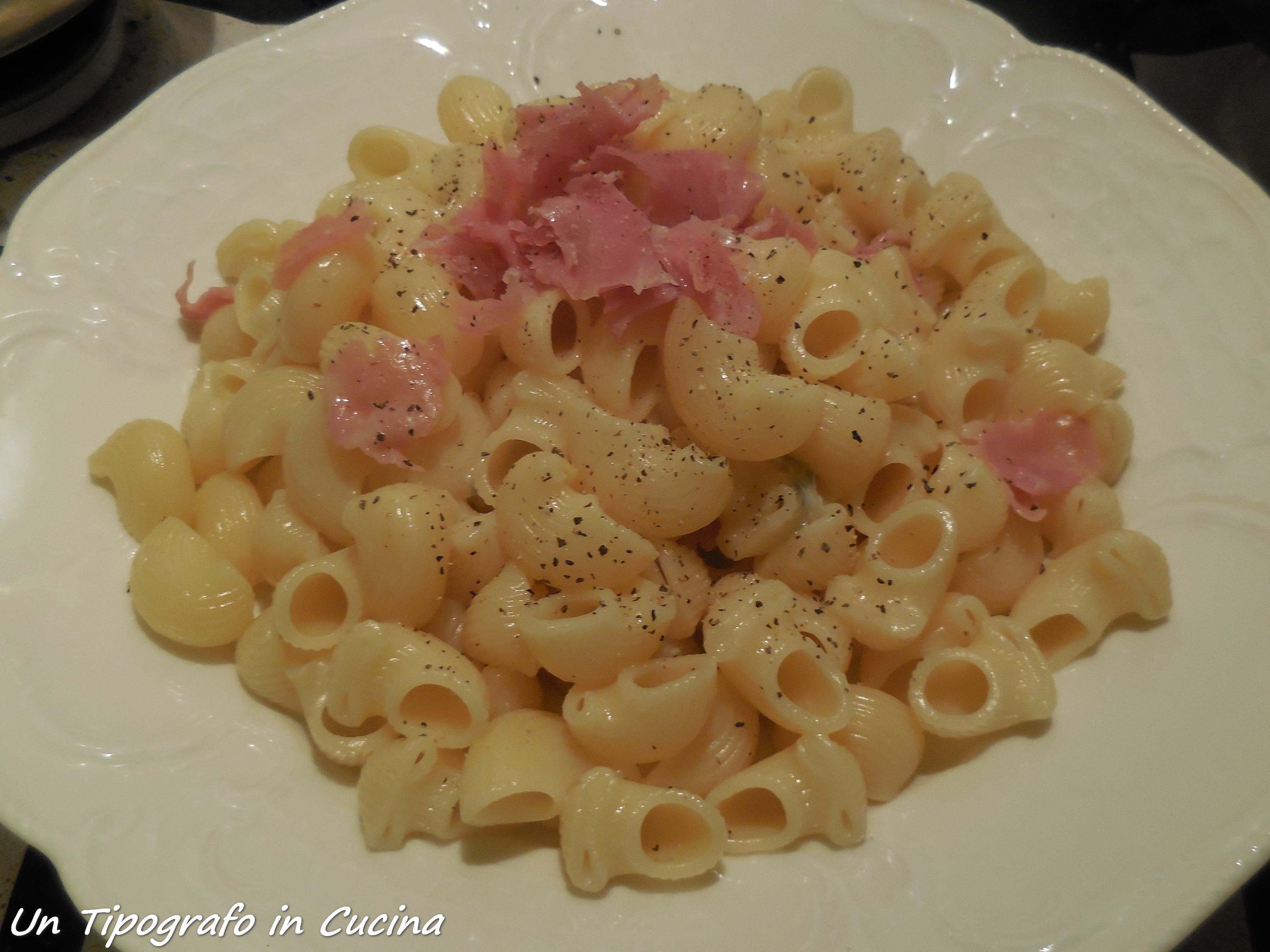 Pipette al gorgonzola e prosciutto crudo…