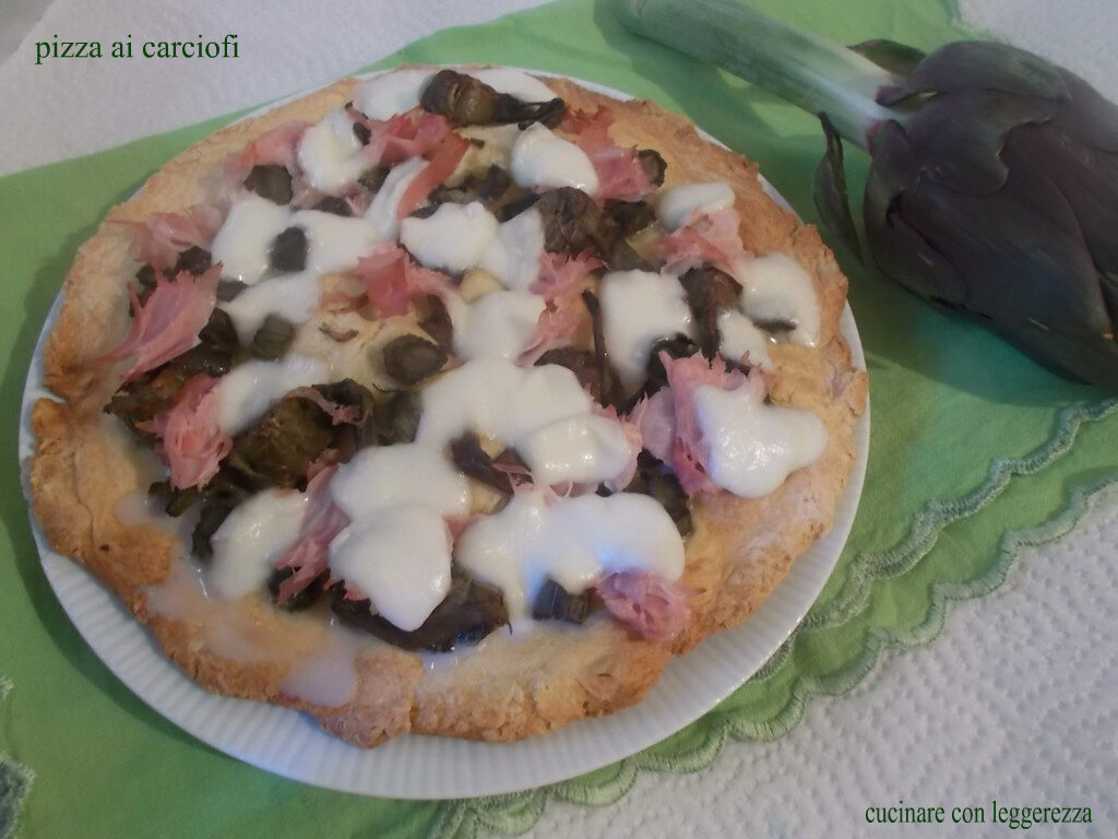 Pizza ai carciofi – lievito madre
