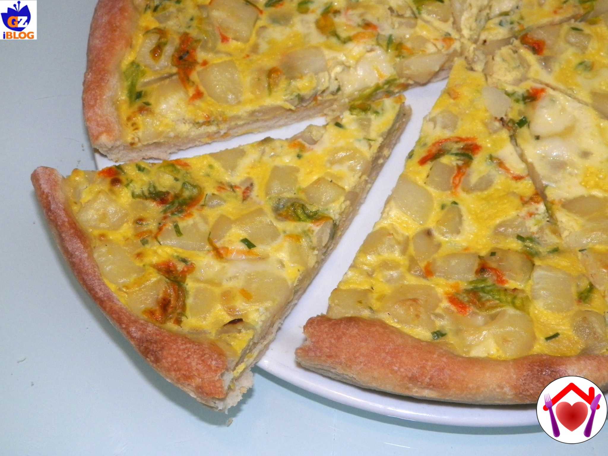 Pizza ai fiori di zucca