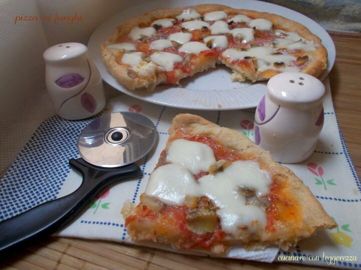 Pizza ai funghi – lievito madre