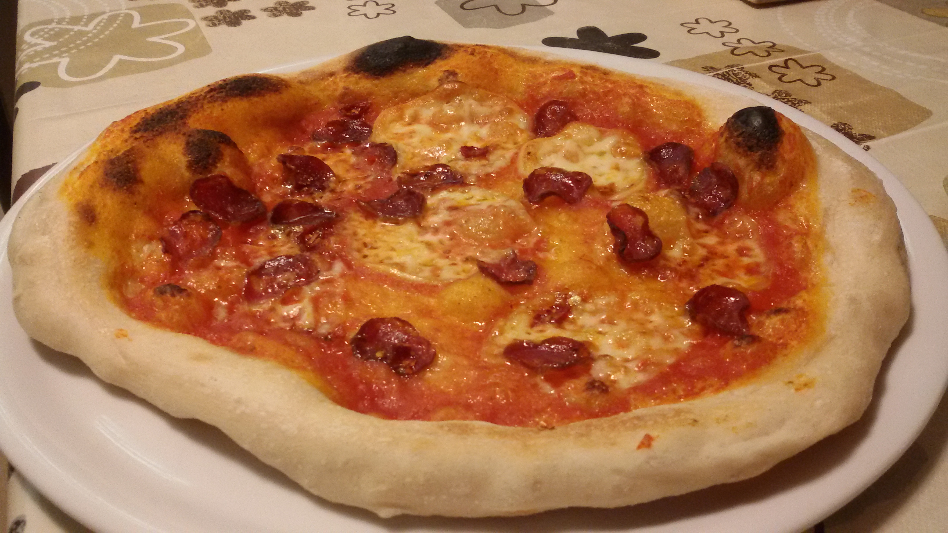 Pizza alla birra – 24 ore lievitazione in frigo (macchina pane/fornetto ferrari)