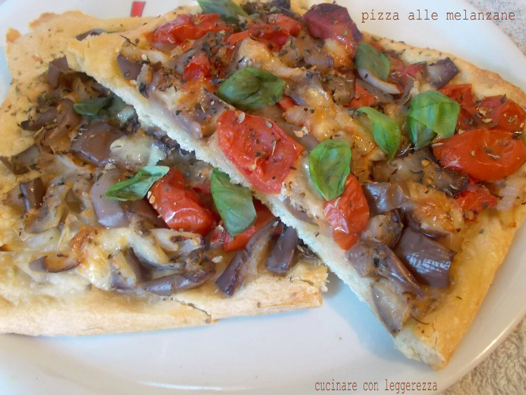 Pizza alle melanzane – lievito madre
