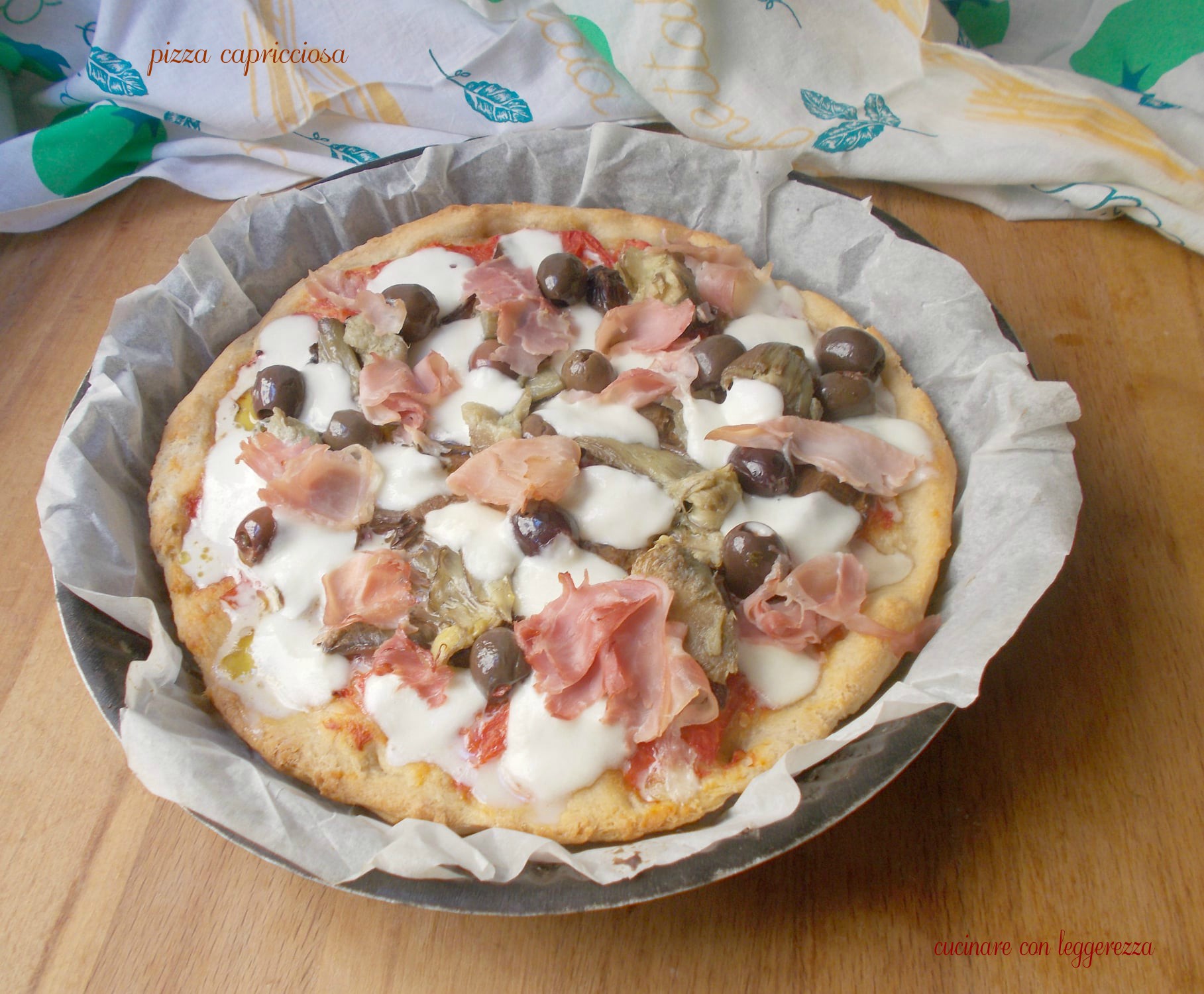 Pizza capricciosa – lievito madre