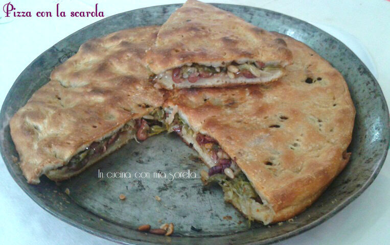 Pizza con la scarola