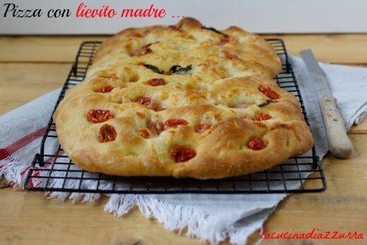Pizza con lievito madre e i miei ciliegini conservati…