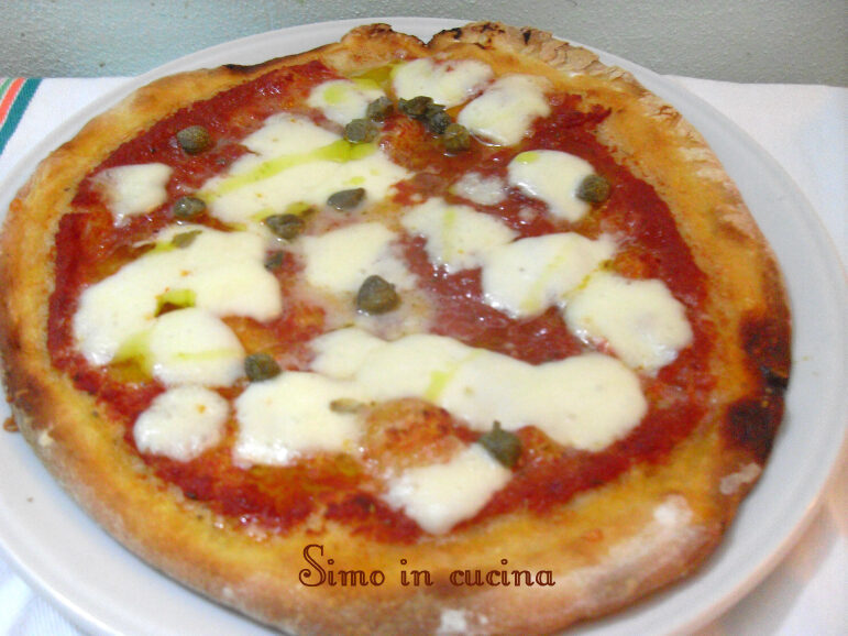 Pizza con lievito madre preparata con il bimby