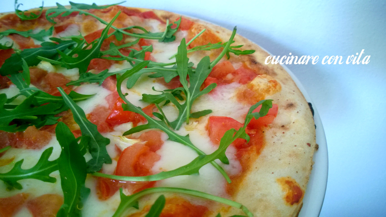 Pizza con rucola
