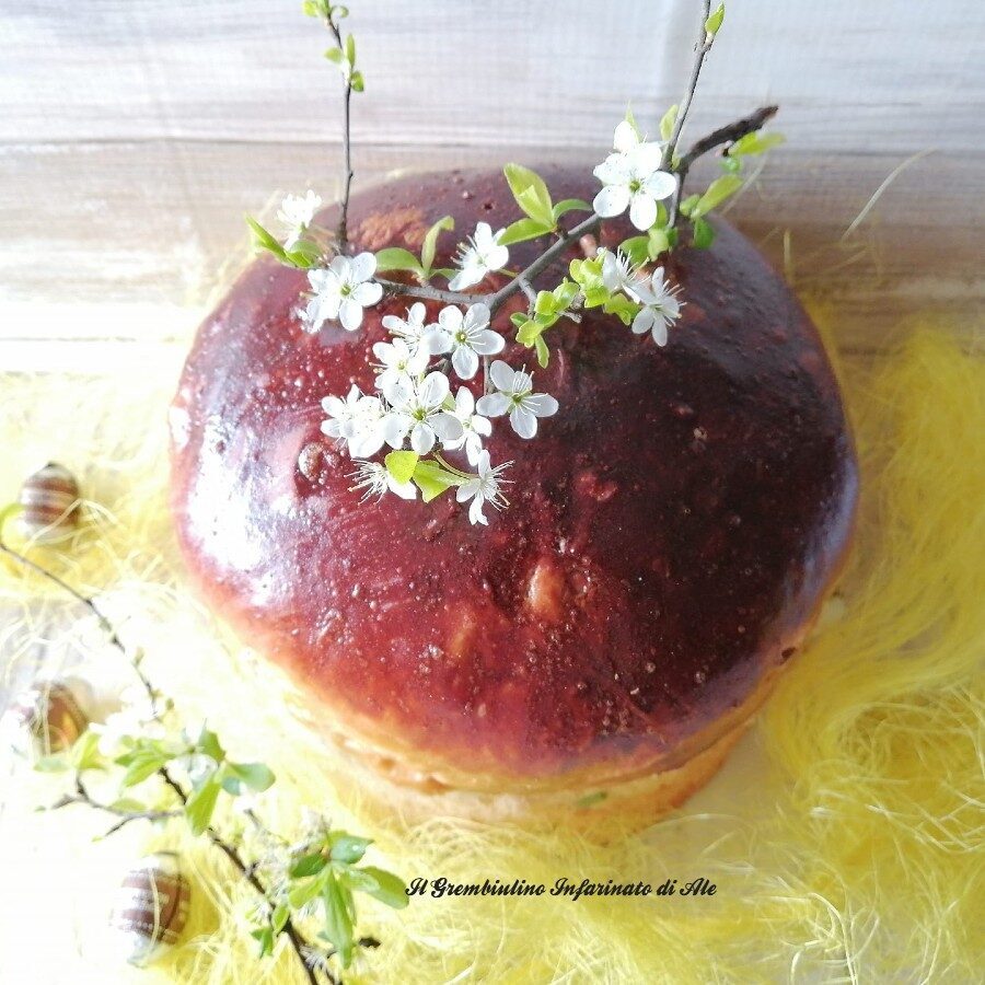 Pizza di pasqua dolce laziale