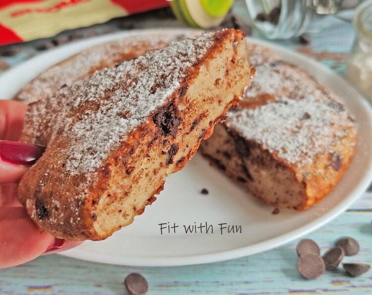 Pizza dolce in padella ricotta e cioccolato 4 ingredienti