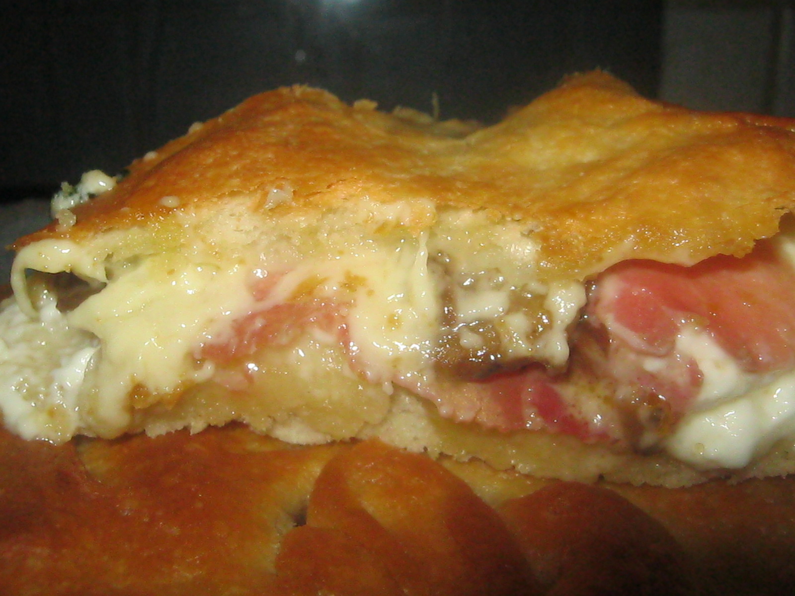 Pizza farcitissima alla boscaiola