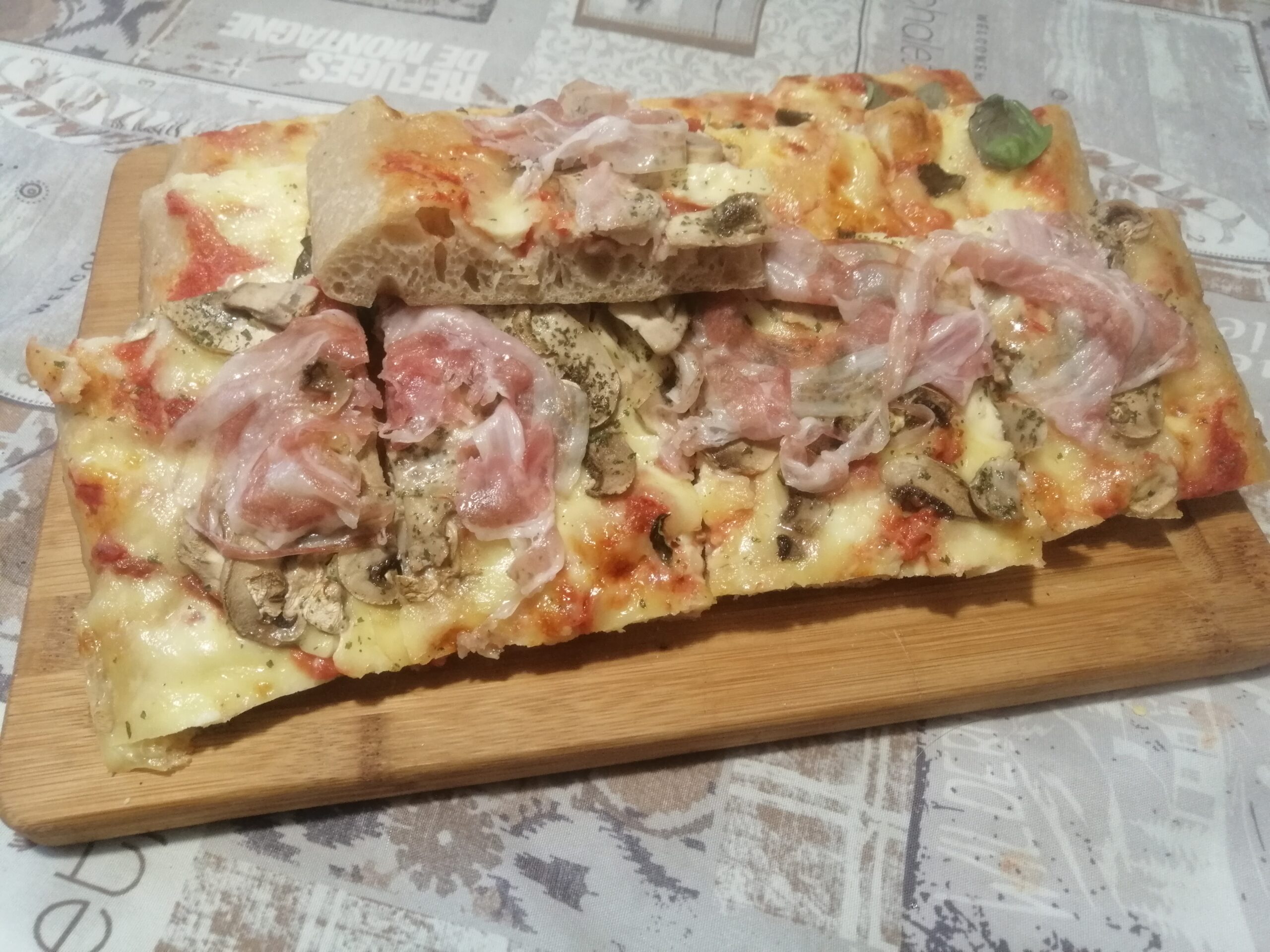 Pizza in teglia con impasto 48 ore