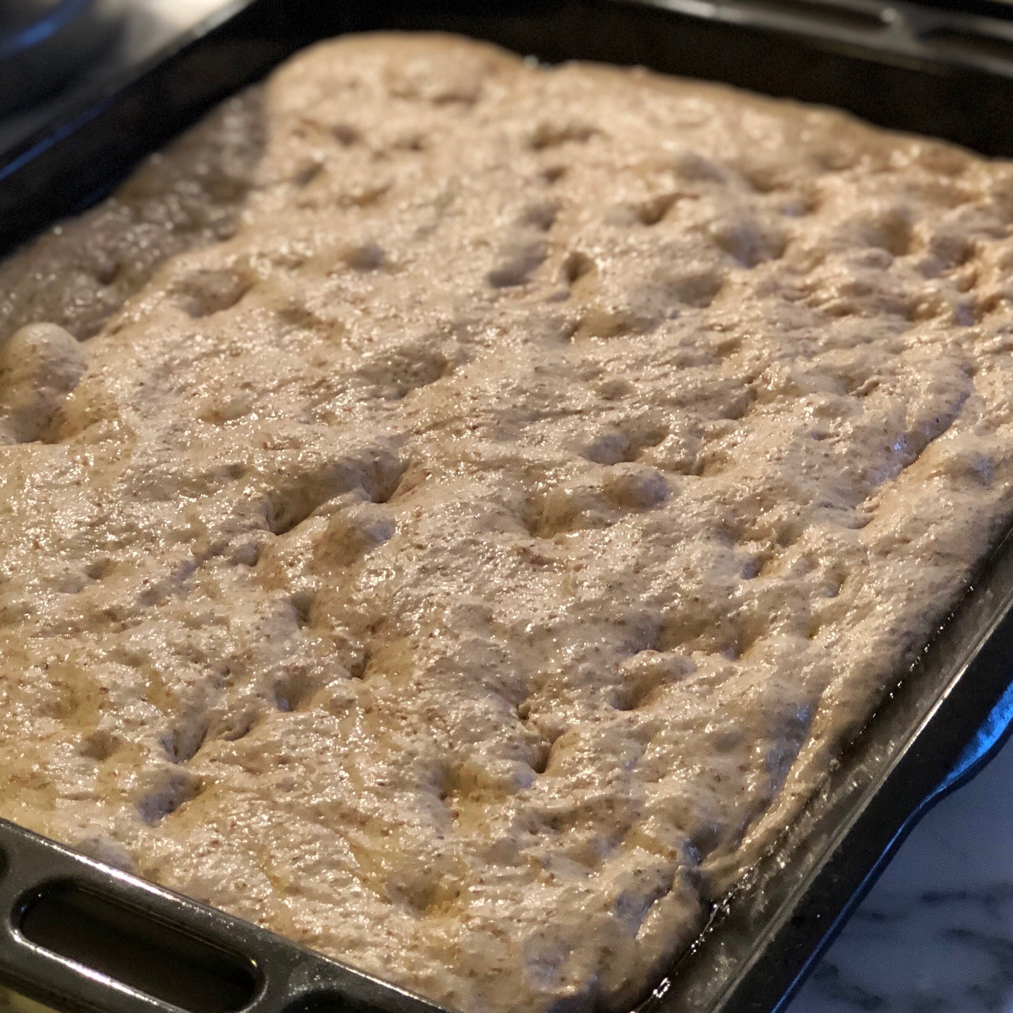 Pizza integrale a lenta lievitazione