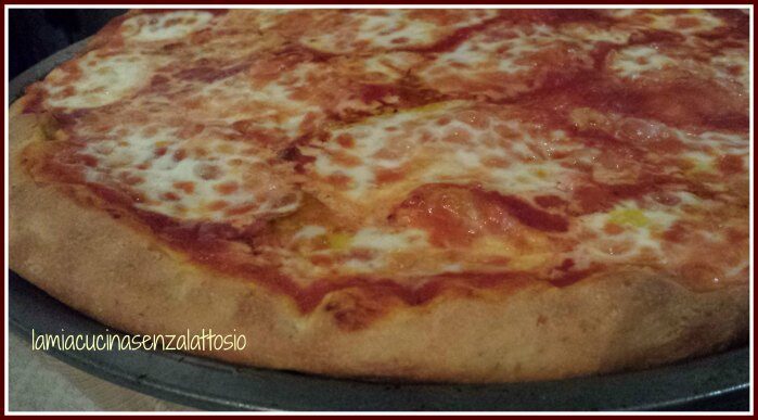 Pizza integrale senza lattosio