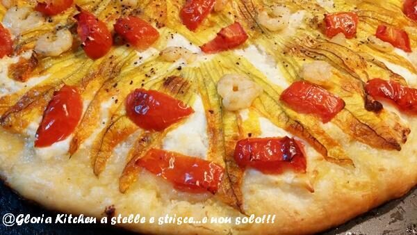 Pizza mare e monti con burrata di gloria kitchenusa
