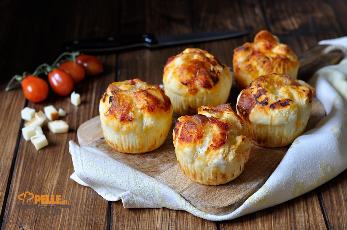 Pizza muffin – ricetta senza lievitazione
