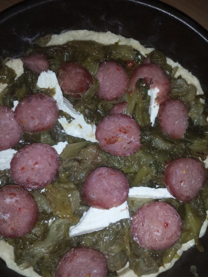 Pizza pan briosce con scarole