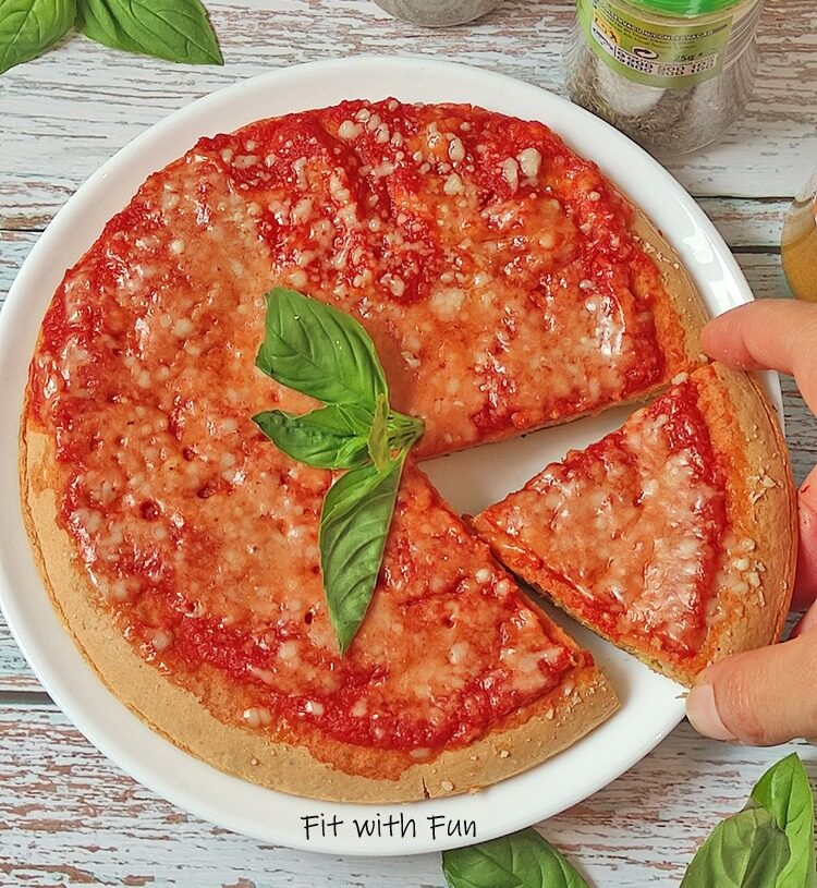 Pizza pancake in padella proteica fit e light