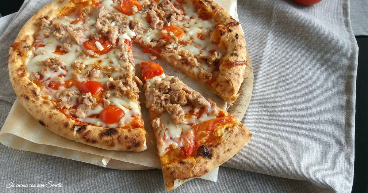 Pizza provola e tonno – ricetta lievitato
