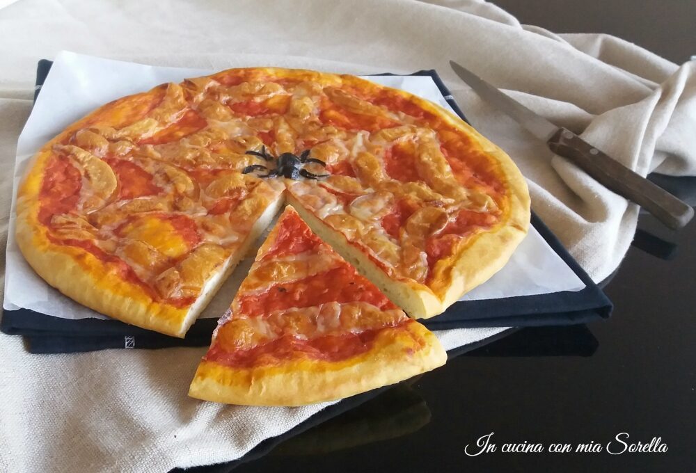 Pizza ragnatela di halloween