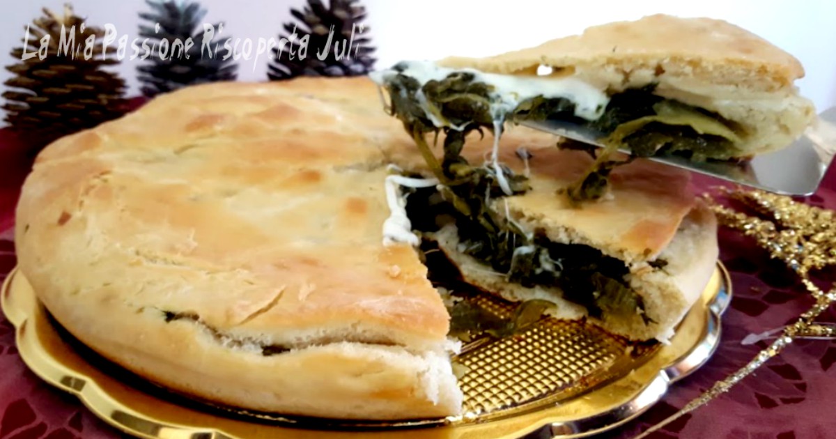 PIZZA SCAROLA SPINACI A FORNO