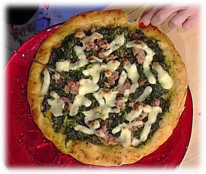 Pizza tonda salciccia e friarielli di gino sorbillo