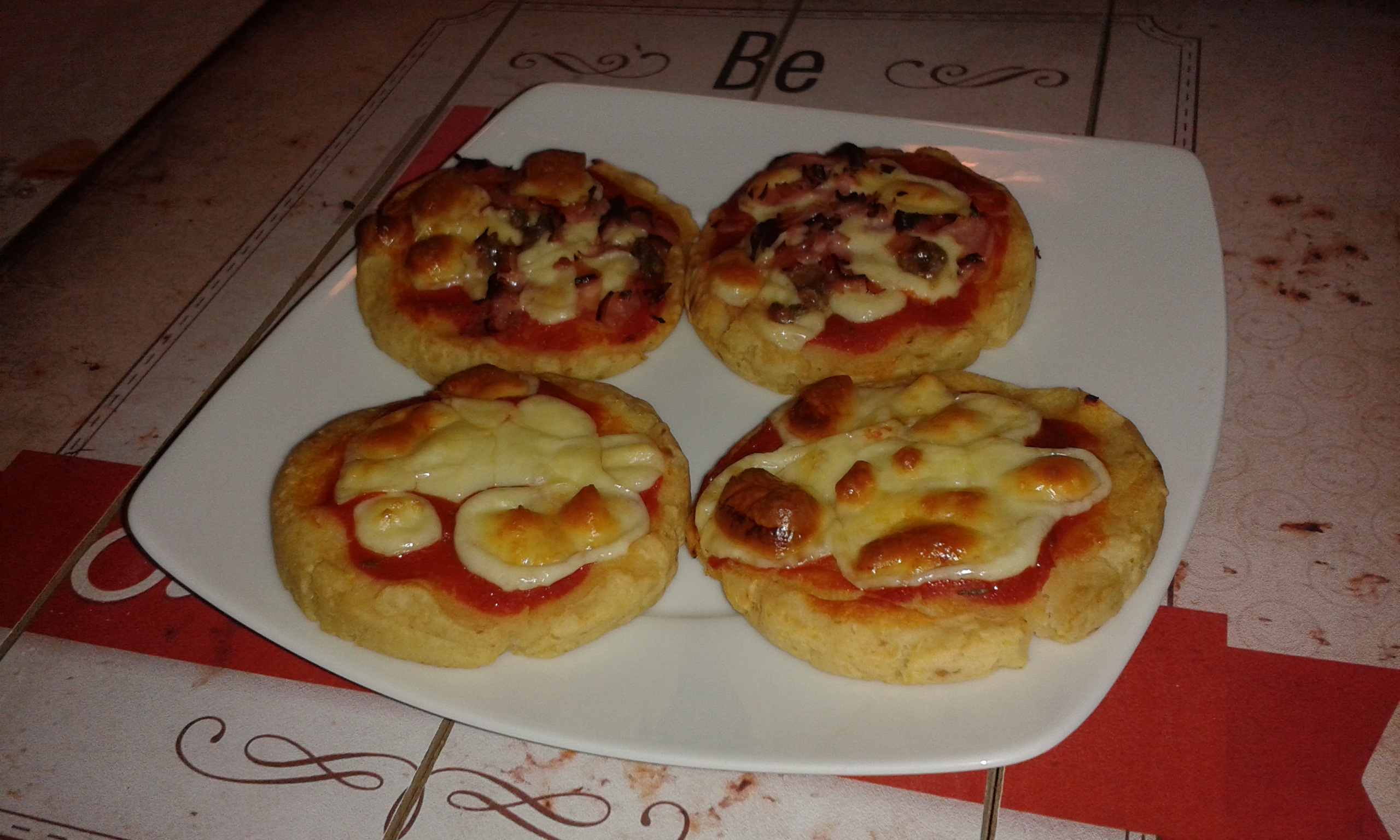 Pizzelle mordide con patate
