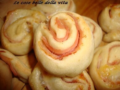 Pizzette arrotolate