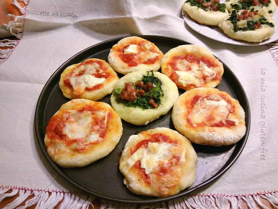Pizzette da buffet senza glutine