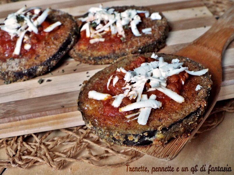 Pizzette di melanzane croccanti con ragù