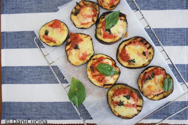 Pizzette di melanzane grigliate